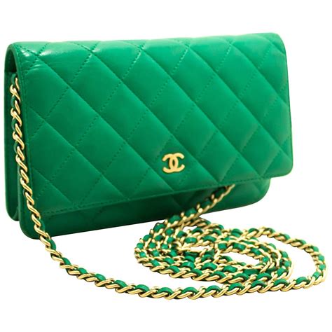 chanel green wallet|green chanel wallet on chain.